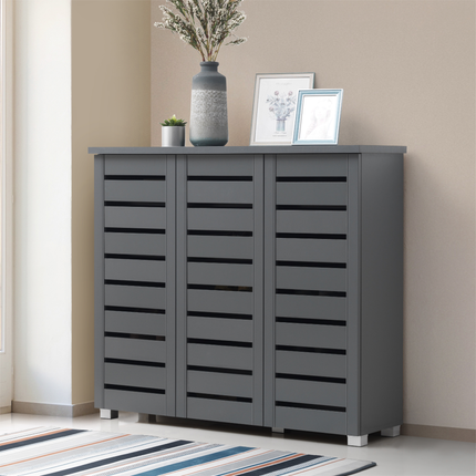 Essentials - Contemporary 3 Door Storage Cabinet
