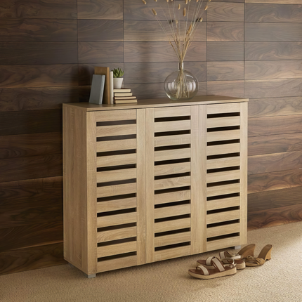 Essentials - Contemporary 3 Door Storage Cabinet