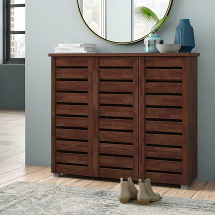Essentials - Contemporary 3 Door Storage Cabinet