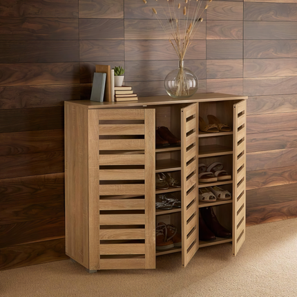 Essentials - Contemporary 3 Door Storage Cabinet