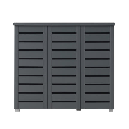 Essentials - Contemporary 3 Door Storage Cabinet