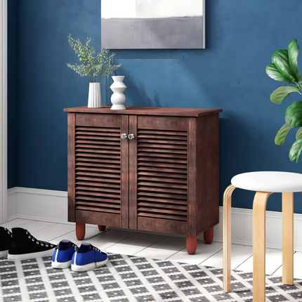 Essentials - Modern 2 Door Shoe Cabinet
