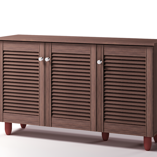 Essentials - Modern 3 Door Shoe Cabinet