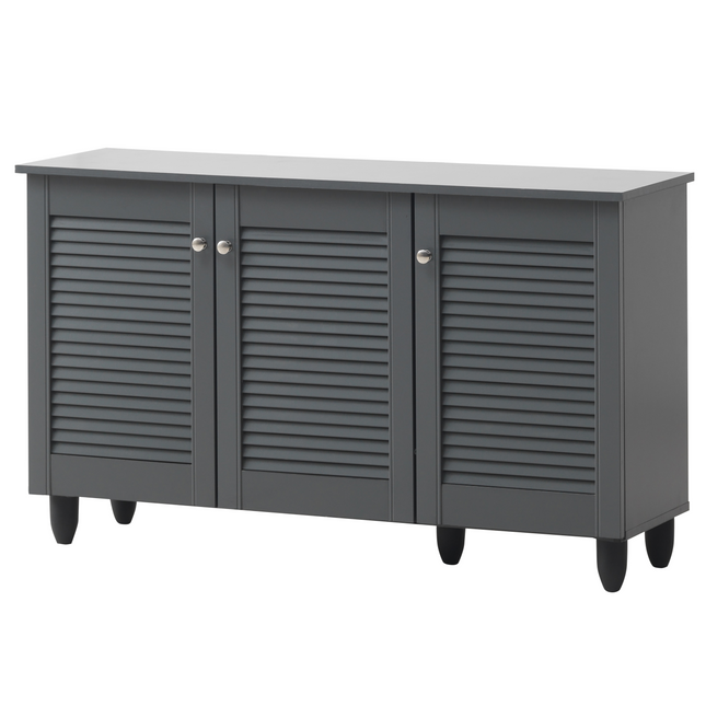 Essentials - Modern 3 Door Shoe Cabinet
