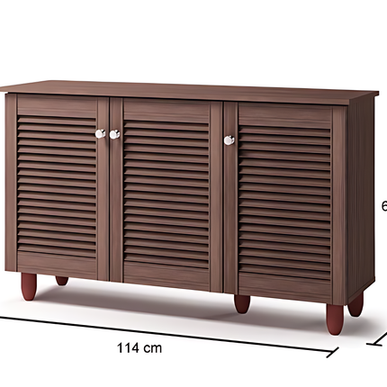 Essentials - Modern 3 Door Shoe Cabinet