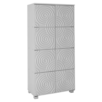 Essentials - Stylish And Functional 8 Door Storage Cabinet