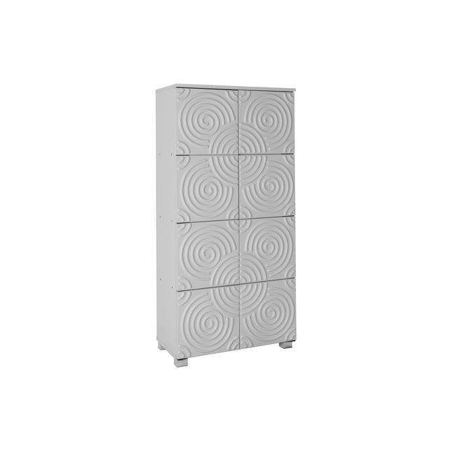 Essentials - Stylish And Functional 8 Door Storage Cabinet