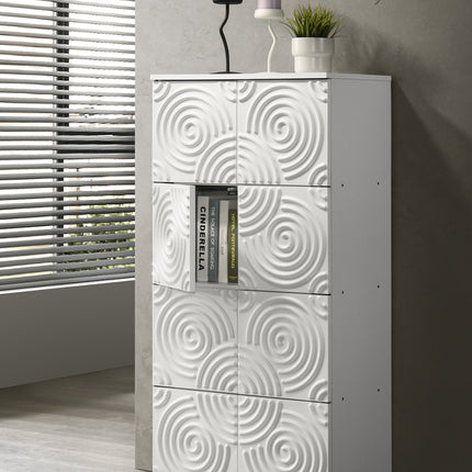 Essentials - Stylish And Functional 8 Door Storage Cabinet