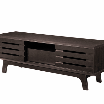 Essentials - TV Unit - Sliding Doors - Dark Oak