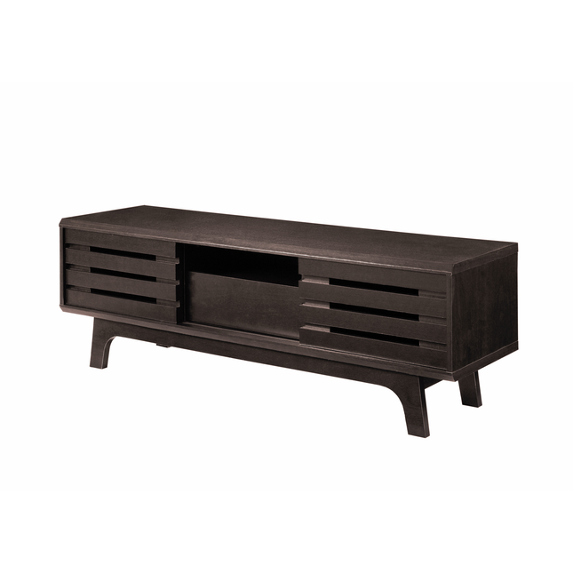 Essentials - TV Unit - Sliding Doors - Dark Oak