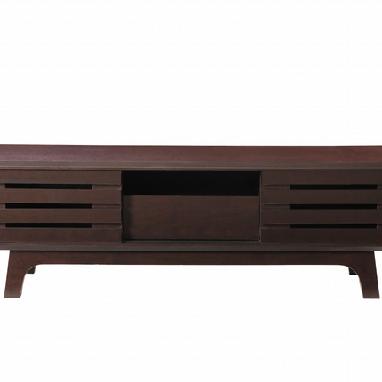 Essentials - TV Unit - Sliding Doors - Dark Oak