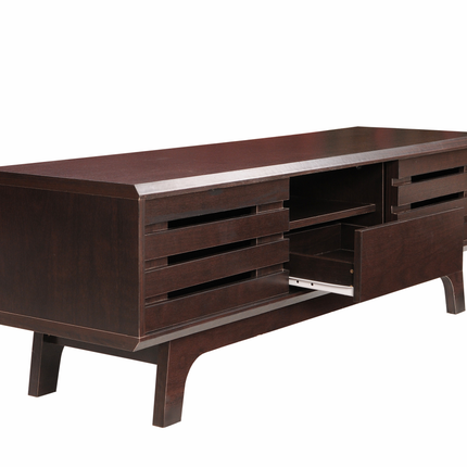 Essentials - TV Unit - Sliding Doors - Dark Oak