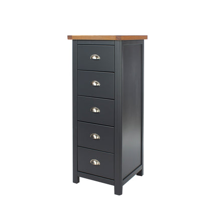 Highland Home - 5 Drawer Narrow Chest