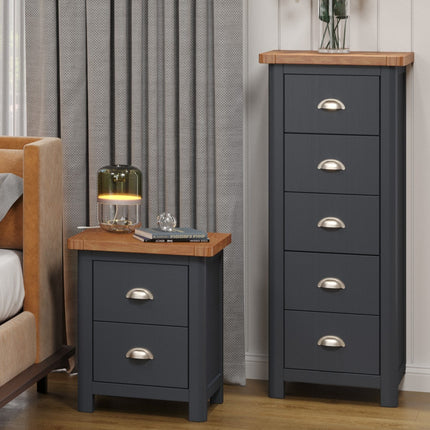 Highland Home - 5 Drawer Narrow Chest