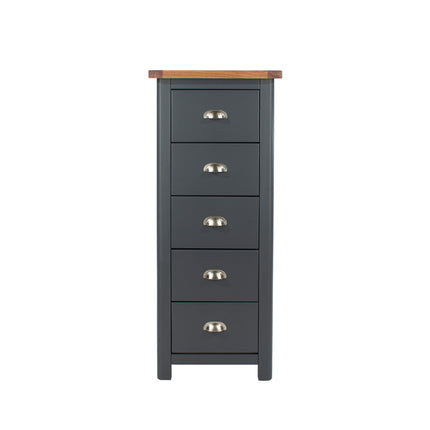 Highland Home - 5 Drawer Narrow Chest