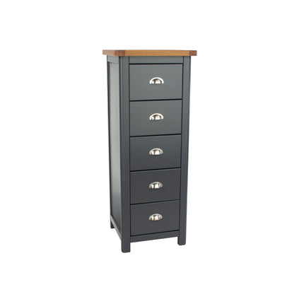 Highland Home - 5 Drawer Narrow Chest