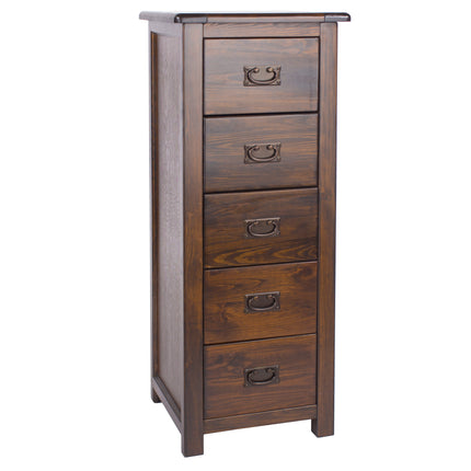 Highland Home - 5 Drawer Narrow Chest