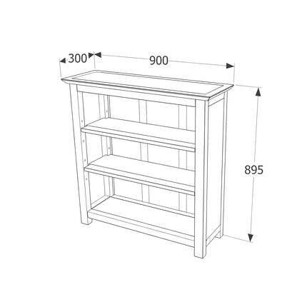 Highland Home - Adjustable Low Bookcase