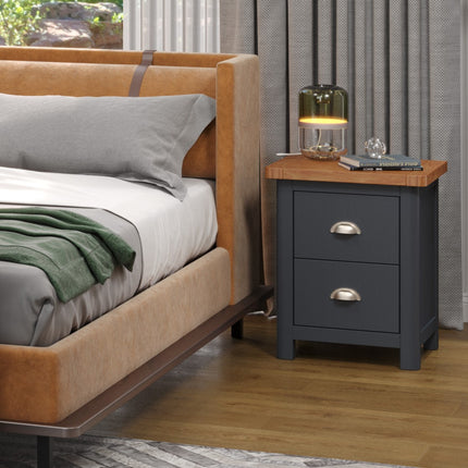 Highland Home - Bedside Cabinet - 2 Drawer