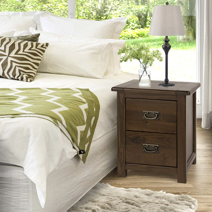 Highland Home - Bedside Cabinet - 2 Drawer