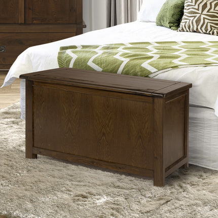 Highland Home - Luxurious Ottoman - Dark Brown