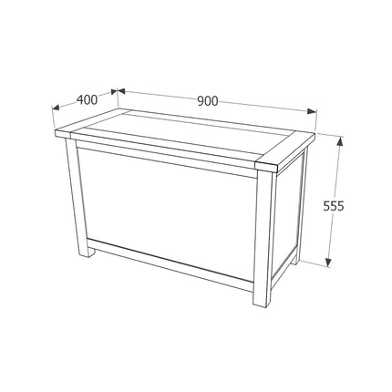 Highland Home - Luxurious Ottoman - Dark Brown