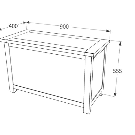 Highland Home - Luxurious Ottoman - Dark Brown