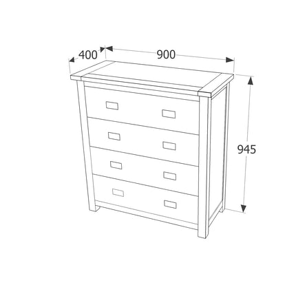 Highland Home - Storage - 4 Drawer Chest