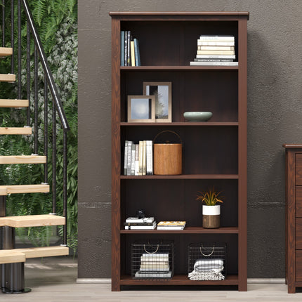 Highland Home - Tall Bookcase - 4 Shelf Design