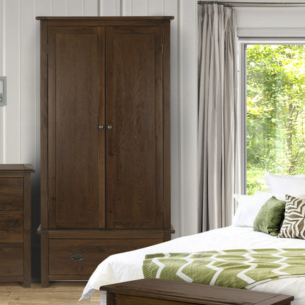 Highland Home - Wardrobe - 2 Door 1 Drawer