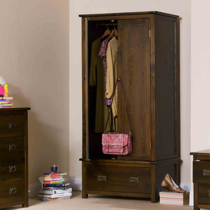 Highland Home - Wardrobe - 2 Door 1 Drawer