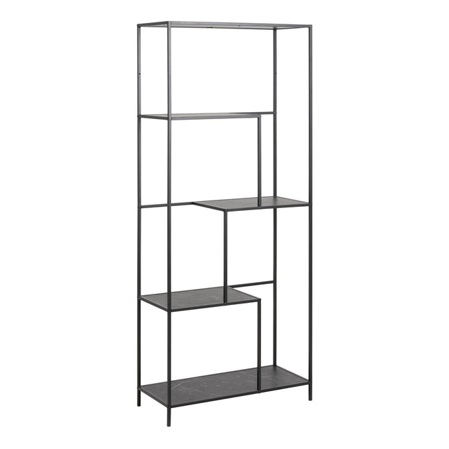 Infinity - Bookcase with 4 Shelves in Black