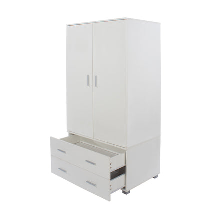Lido - 2 Door, 2 Drawer Wardrobe 