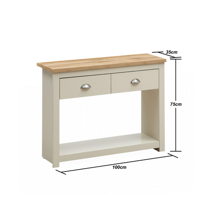 Lisbon - 2 Drawer Console Table