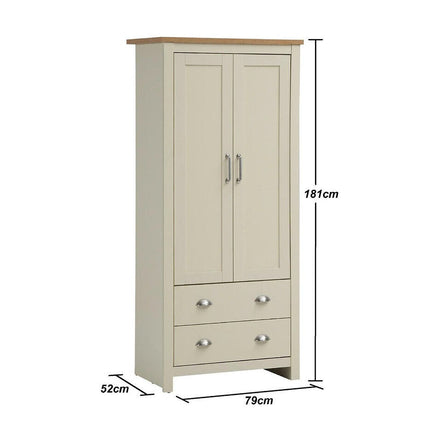 Lisbon - 2-Piece Set - 2-Door Wardrobe & 2-Drawer Bedside