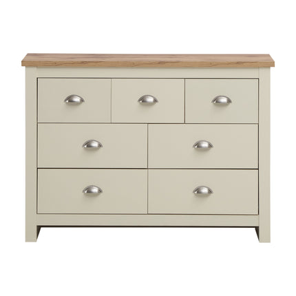 Lisbon - 2-Piece Set - 7 Drawer Chest & Bedside Table