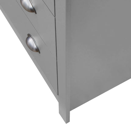 Lisbon - 3-Piece Set - 2 Door Wardrobe, 7 Drawer Chest & Bedside Table 