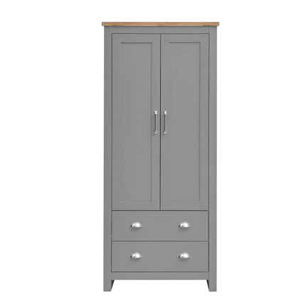 Lisbon - 3-Piece Set - 2 Door Wardrobe, 7 Drawer Chest & Bedside Table 
