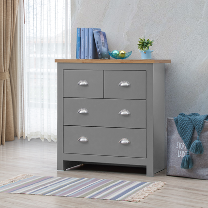 Lisbon - 3-Piece Set - 3 Door Wardrobe, 4 Drawer Chest & 2 Drawer Bedside Table 