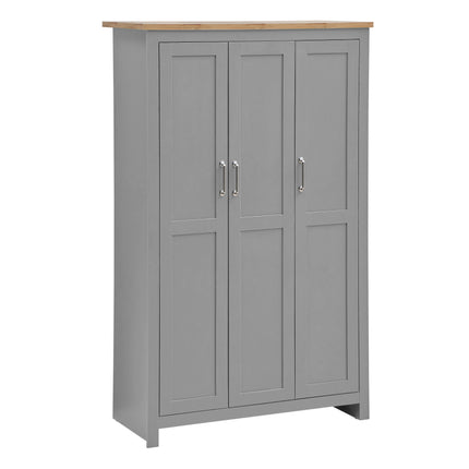 Lisbon - 3-Piece Set - 3 Door Wardrobe, 4 Drawer Chest & Bedside Table 
