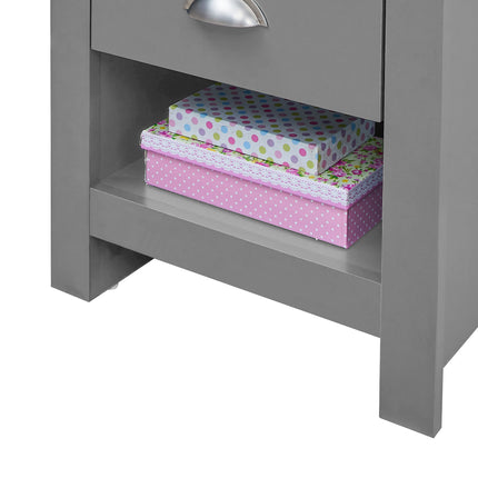 Lisbon - 3-Piece Set - 3 Door Wardrobe, 4 Drawer Chest & Bedside Table 