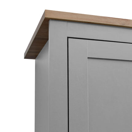 Lisbon - 3-Piece Set - 3 Door Wardrobe, 7 Drawer Chest & 2 Drawer Bedside Table 