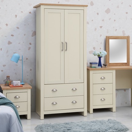 Lisbon - 3-Piece Set - Wardrobe, 7 Drawer Chest & 2 Drawer Bedside Table 