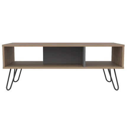 Modern Living - Bleached or Smoked Oak Coffee Table - Hairpin Legs