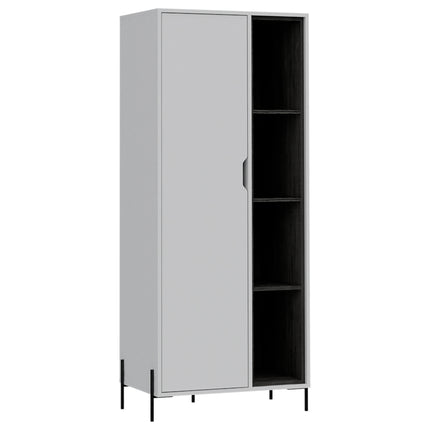 Modern Living - Bookcase Display Unit - Open & Concealed Storage