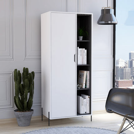 Modern Living - Bookcase Display Unit - Open & Concealed Storage