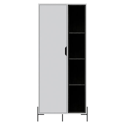Modern Living - Bookcase Display Unit - Open & Concealed Storage