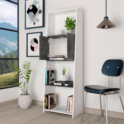 Modern Living - Bookcase - Doors - Graduated Shelving Design
