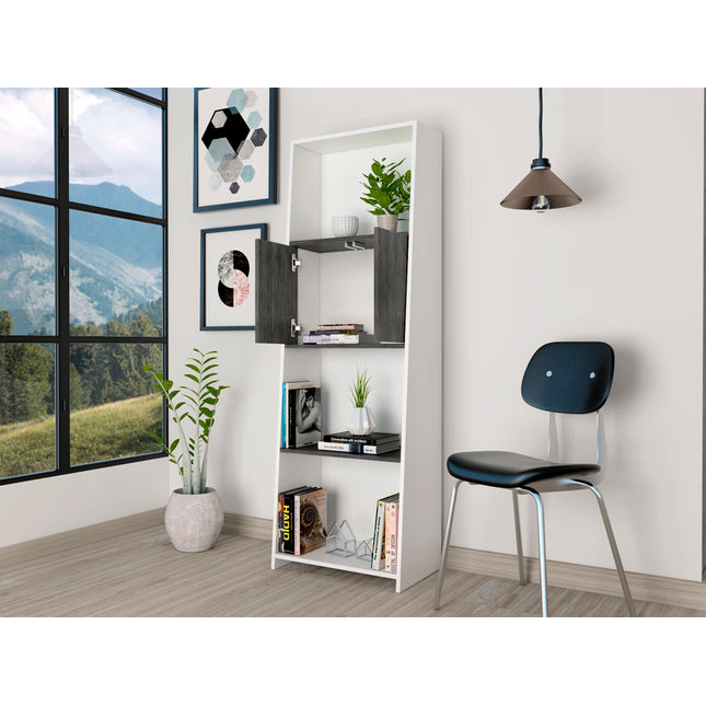Modern Living - Bookcase - Doors - Graduated Shelving Design