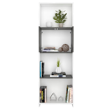 Modern Living - Bookcase - Doors - Graduated Shelving Design